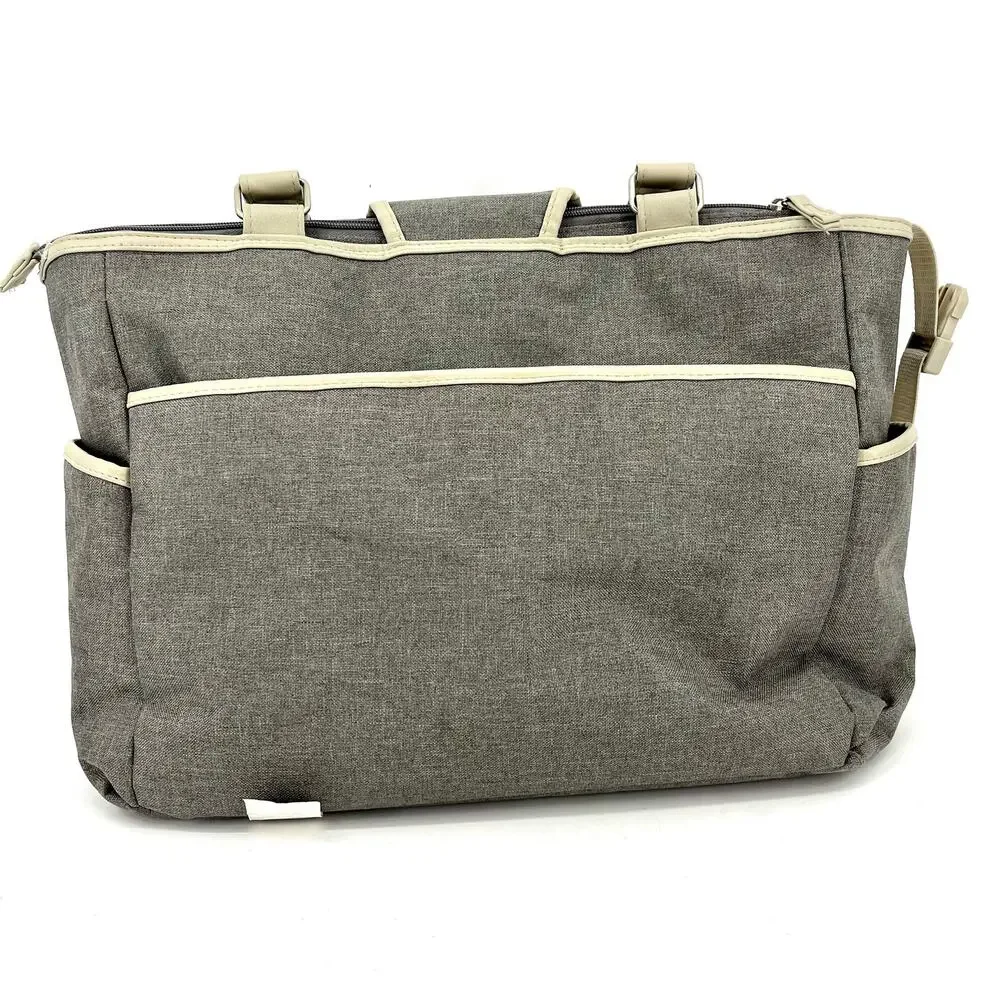 Just One You gray‎ diaper bag with accessories